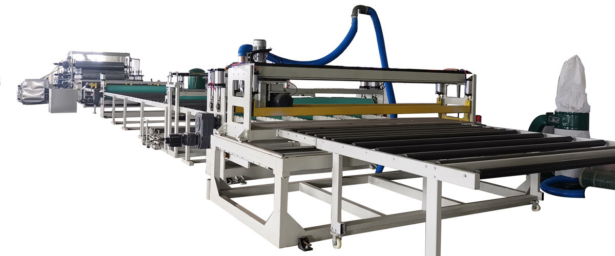 Machine voor het maken van plastic platen