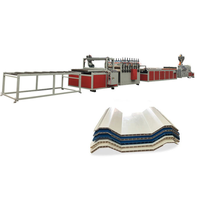 Pvc ASA Hollow Roof Production Line van Indonesië